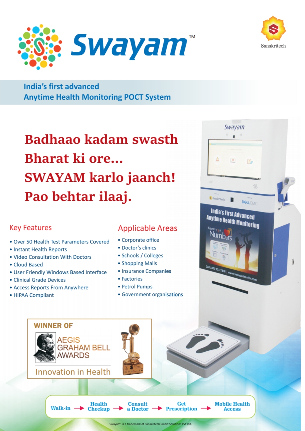 Mohaksh Systems, Anytime Health Monitoring Kiosk Distributors, HD Steth
